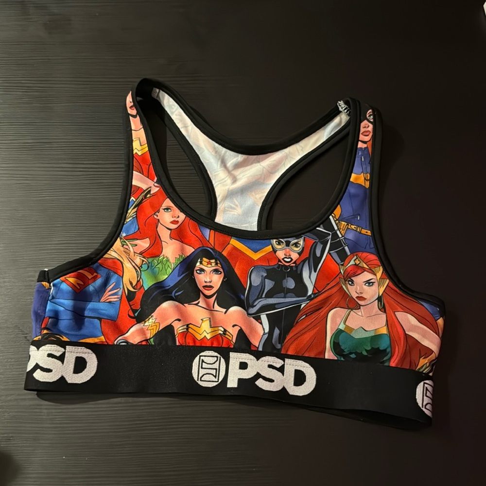 PSD UNDERWEAR DC COMICS SPORTS BRA (CATWOMAN, POSION IVY, SUPERGIRL, MERA)